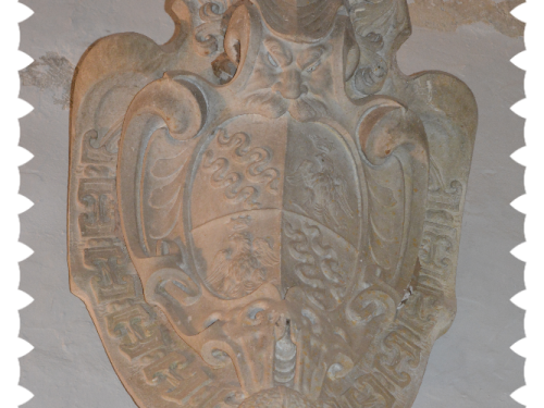 Lo stemma di Onorato IV Caetani della Chiesa di S. Maria della Vittoria